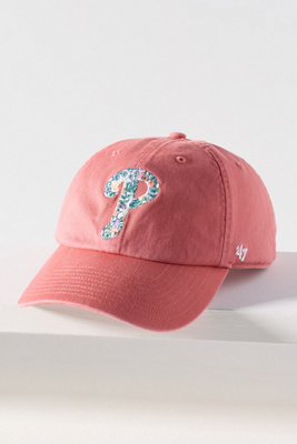 47 Brand Floral Cotton Baseball Cap In Red