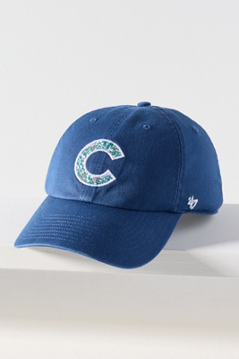 47 Brand Floral Cotton Baseball Cap In Blue