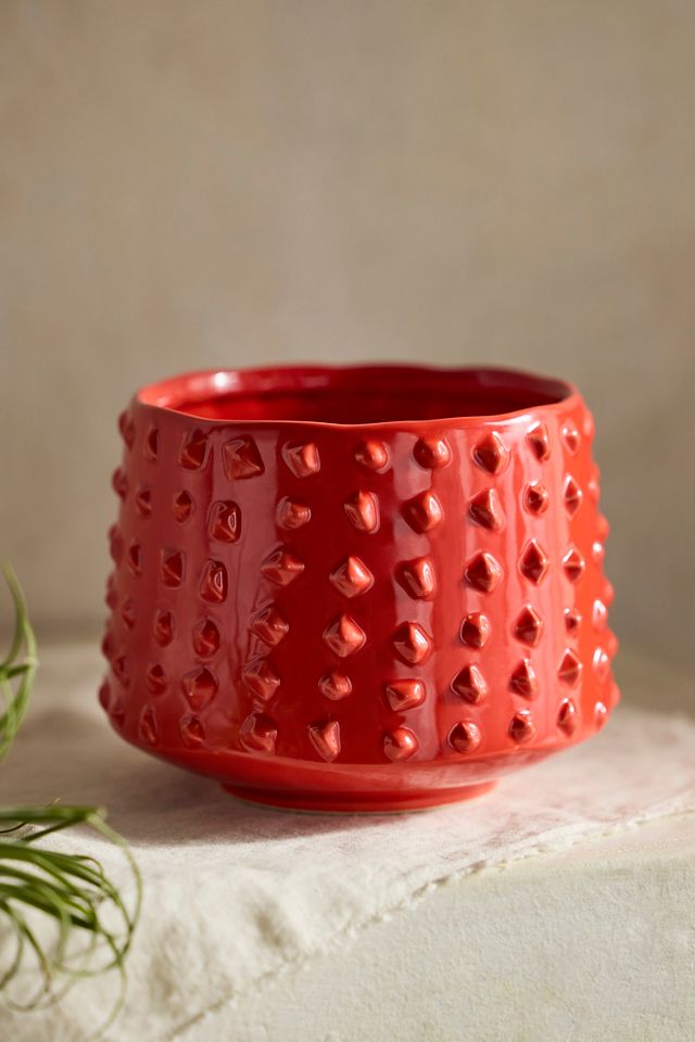 Hobnail Stoneware Planter #2