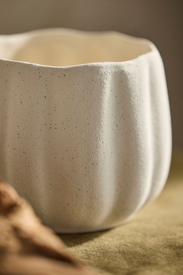 Pumpkin Stoneware Planter #2