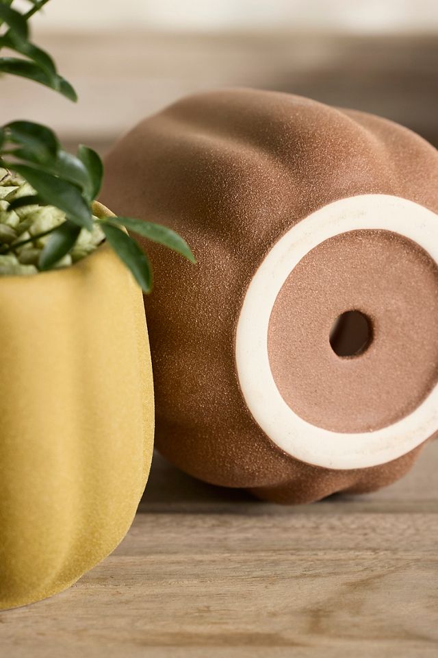Pumpkin Stoneware Planter #3