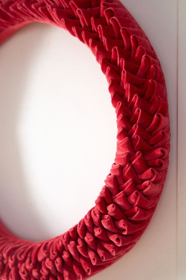 Velvet Ribbon Wreath #1