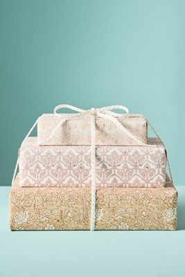Neutral Wrapping Paper Rolls, Set of 3