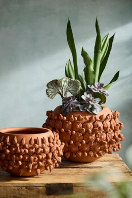 Terrain Oaxacan Floral Terracotta Planter