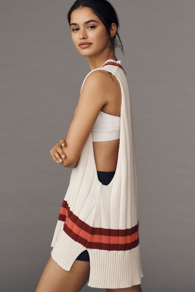 By Anthropologie Sporty V-Neck Sweater Vest #3