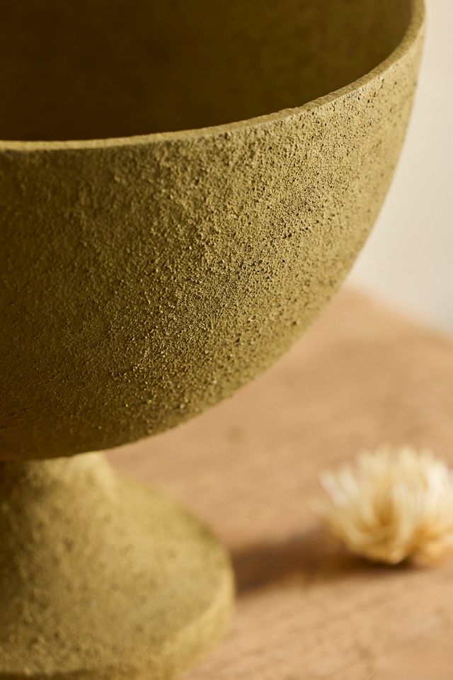 Bronzed Metal Low Urn Planter #1