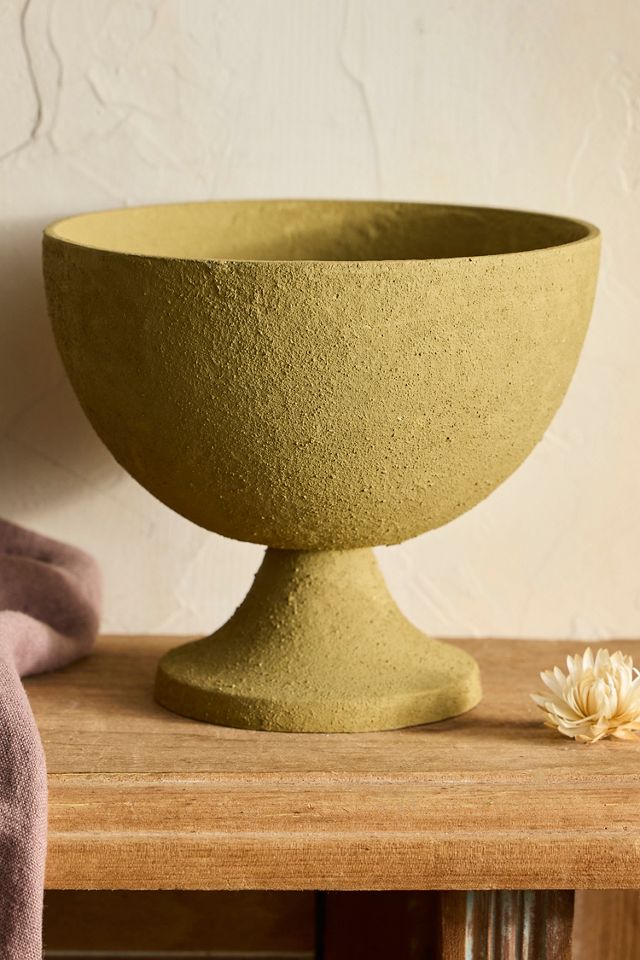 Bronzed Metal Low Urn Planter #2