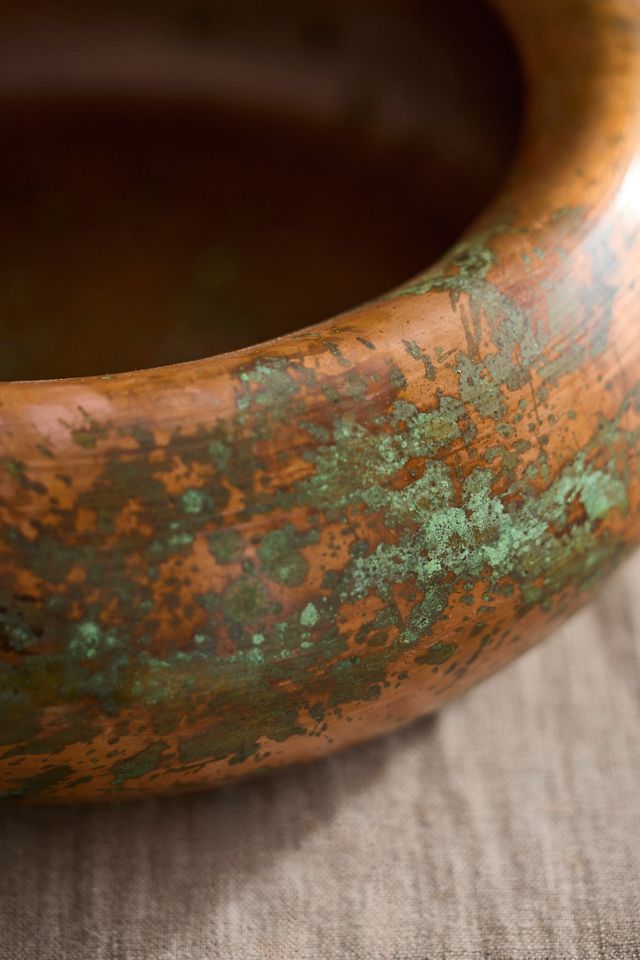 Round Shoulder Iron Bowl Planter #1