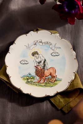 Tarot Stoneware Plate, La Force