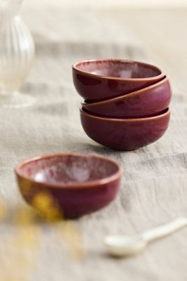 Reactive Glaze Tapas Bowls, Set of 4