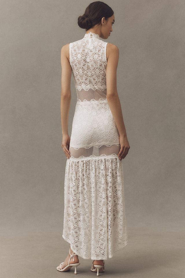 Nightcap Cheval Sleeveless Lace Maxi Dress #1