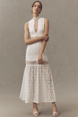 Nightcap Cheval Sleeveless Lace Maxi Dress