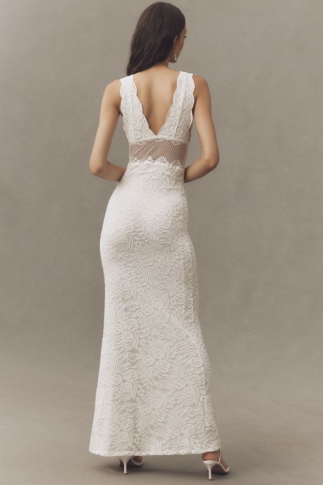 Nightcap Perfect Plunge Lace Maxi Dress #1
