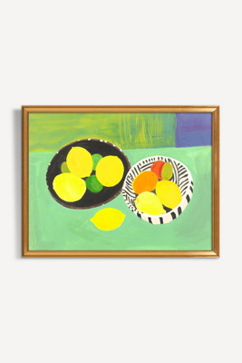Artfully Walls Two Bowls With Lemons Wall Art