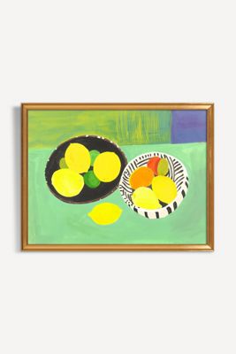 Two Bowls with Lemons Wall Art