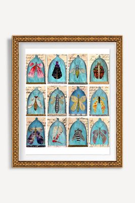 Insects in Bell Jars Wall Art