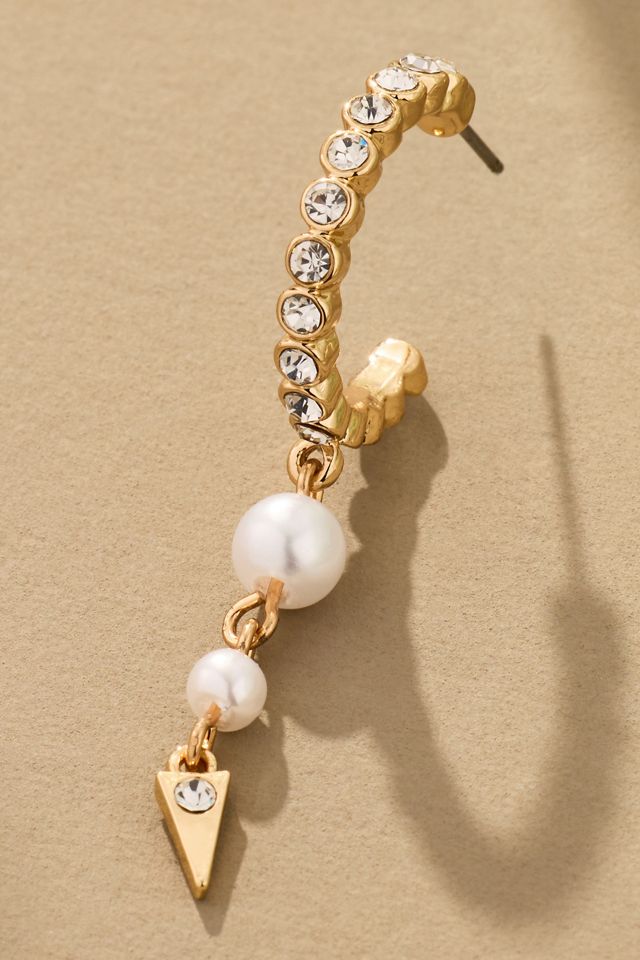 Pearl Crystal Earrings #1