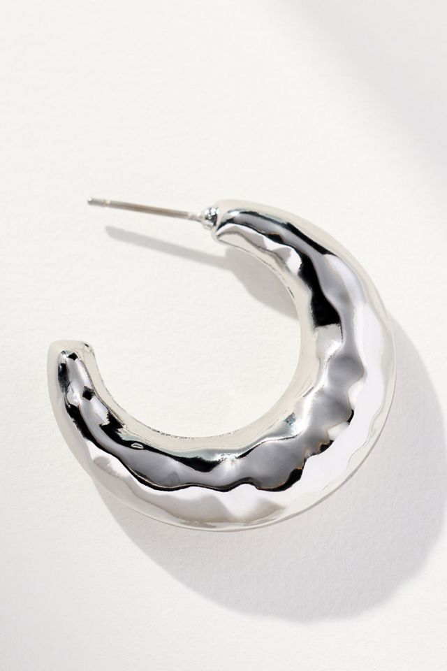 Molten Moon Hoop Earrings #1