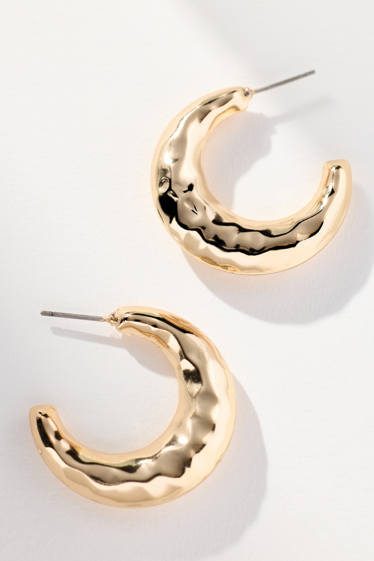 Molten Moon Hoop Earrings