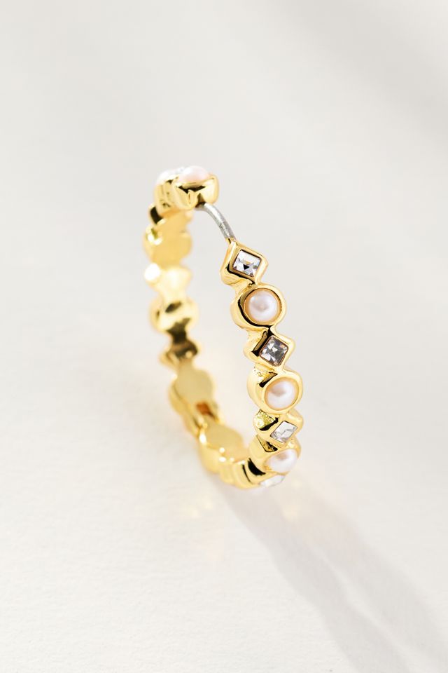 Mixed Crystal & Pearl Earrings #1