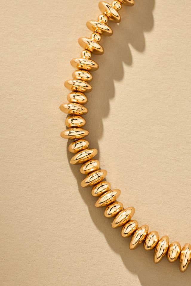 Gold Beaded Necklace #4