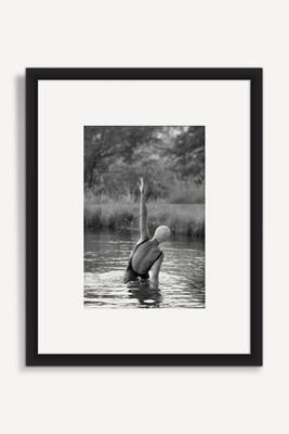 Woman In The Pond Vertical Wall Art