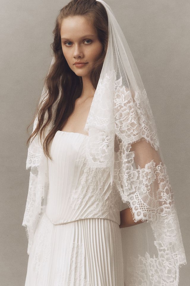 Watters Loen Chapel Blusher Veil #5