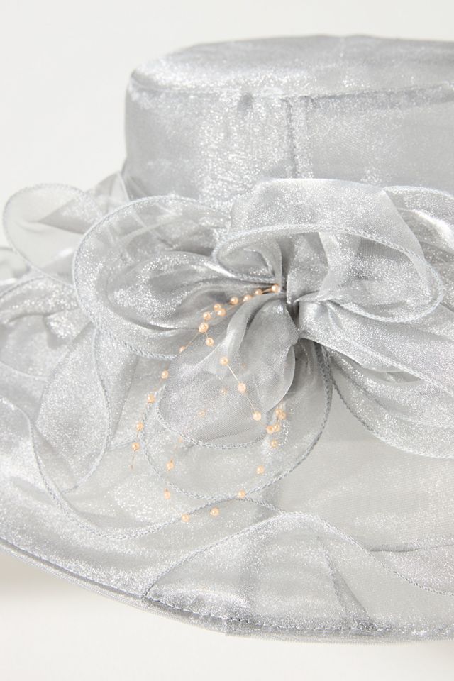 San Diego Hat Co. Organza Wide-Brim Hat