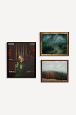 Anthropologie Moody Triptych Gallery Wall Art In Multi