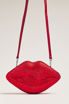 Simonmiller Molded Lips Clutch In Red