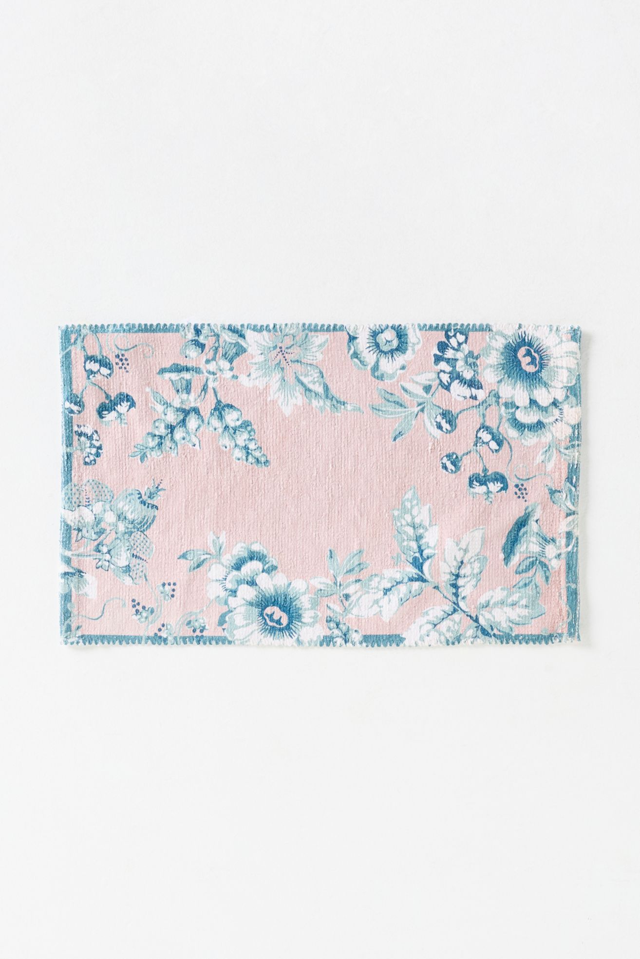 Eugenie Printed Woven Bath Mat - Pink, Standard, 21" X 34"
