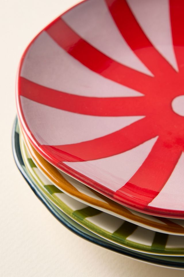 Here's How Ceramic Appetizer Plates, Set of 4 #2