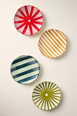 Here's How Ceramic Appetizer Plates, Set of 4