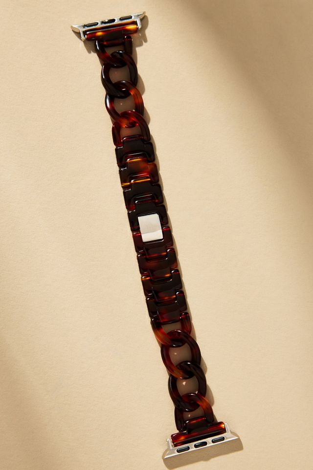 Posh Tech Kit Tortoise Resin Link Apple Watch Band #1