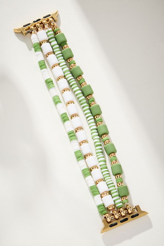 Posh Tech Emily Elastic Beaded Apple Watch Band #1