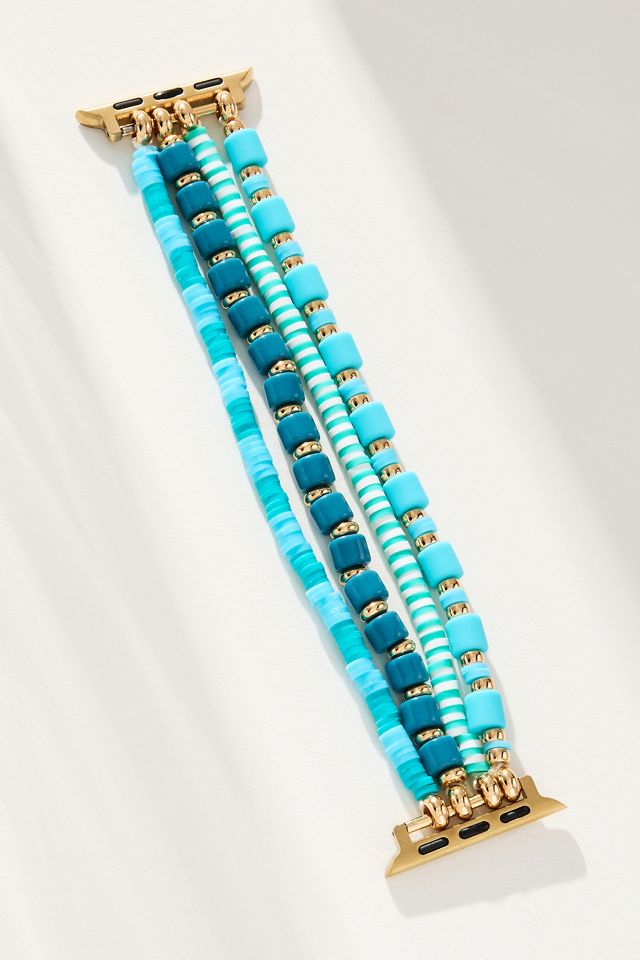 Posh Tech Emily Elastic Beaded Apple Watch Band #1