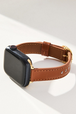 Posh Tech Carmen Leather Apple Watch Band In Brown