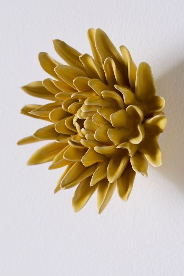 Yellow Ceramic Flower Gallery Wall Charm #2