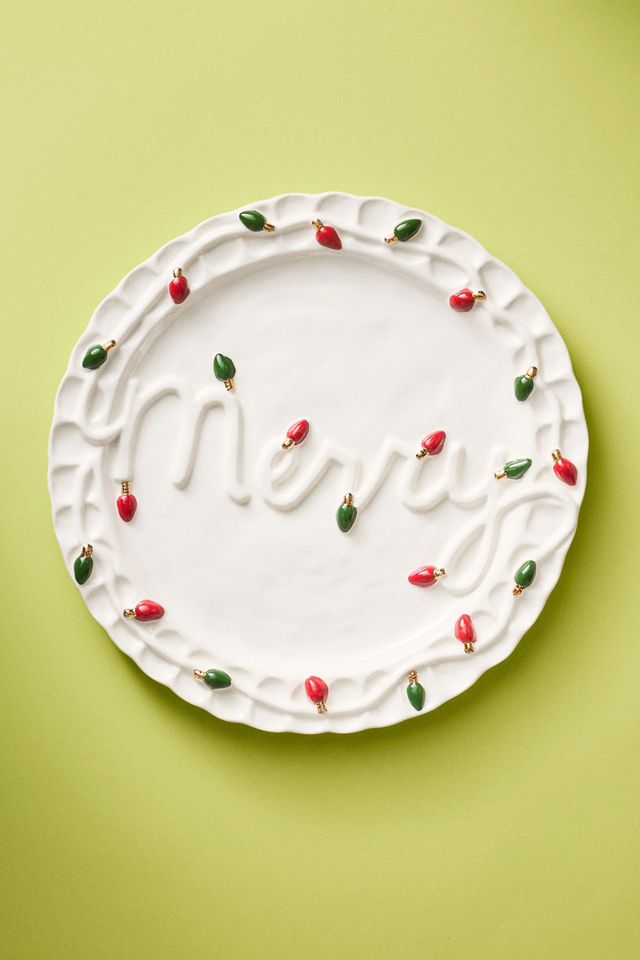 Merry Stoneware Platter #2