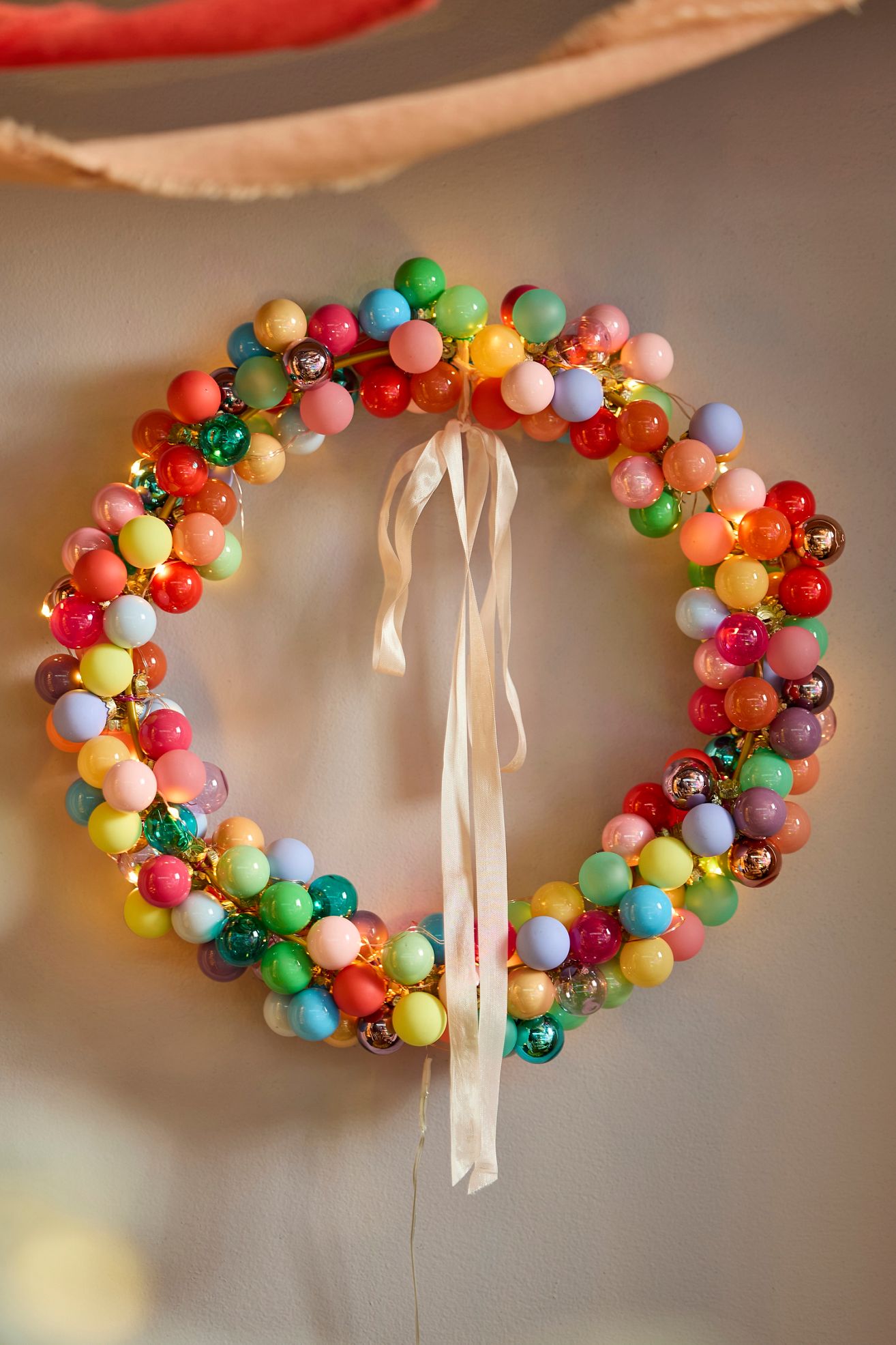 Good Cheer Miniature Bauble Ornament Wreath - Multi, Standard