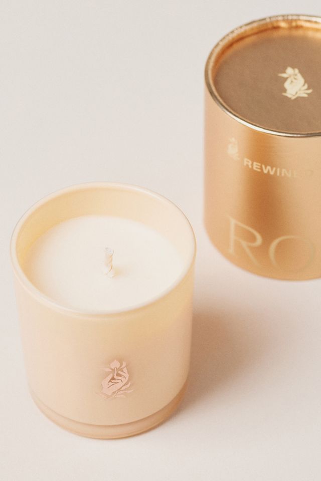 Rewined Floral Rosé Glass Candle #1