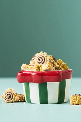 Festive Dolomite Nut Bowl