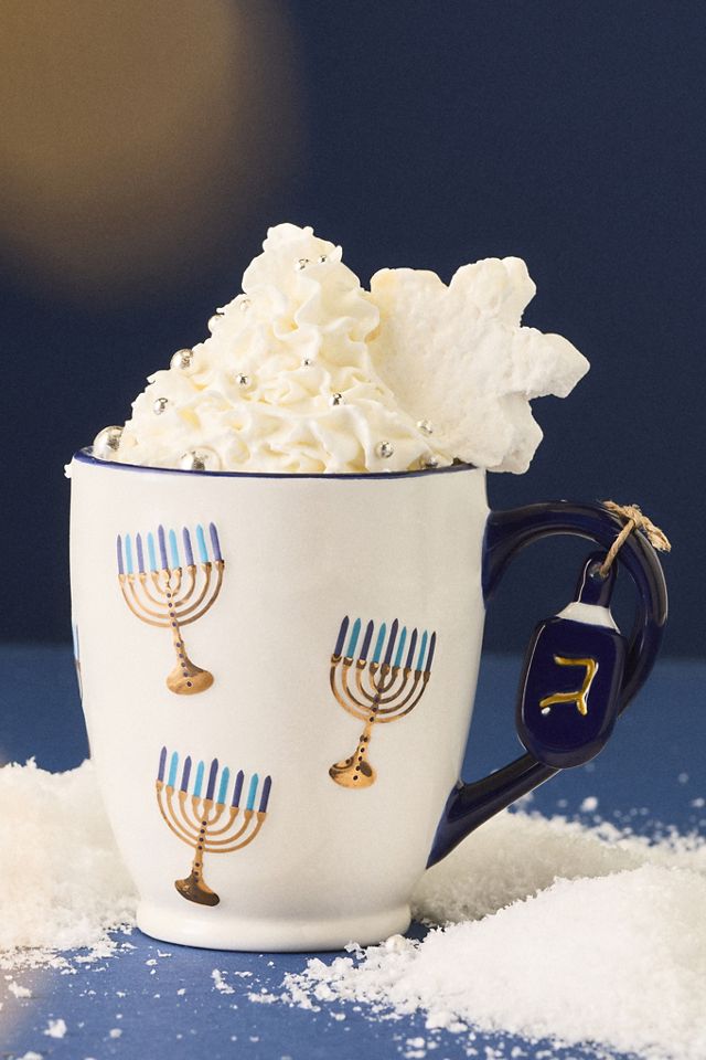 Hanukkah Dolomite Mug #2