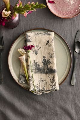 Terrain Terrain Halloween Toile Linen Napkins, Set of 2
