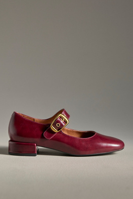Maeve Buckle Mary Janes In Red
