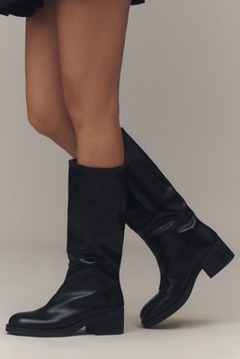 Maeve Mid-calf Riding Boots In Black