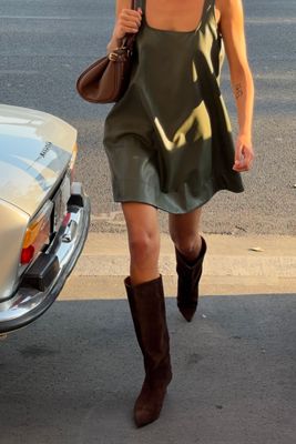By Anthropologie Maddox Wide Leg Kitten Heel Tall Boots