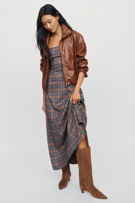 Wide-Leg Kitten-Heel Tall Boots