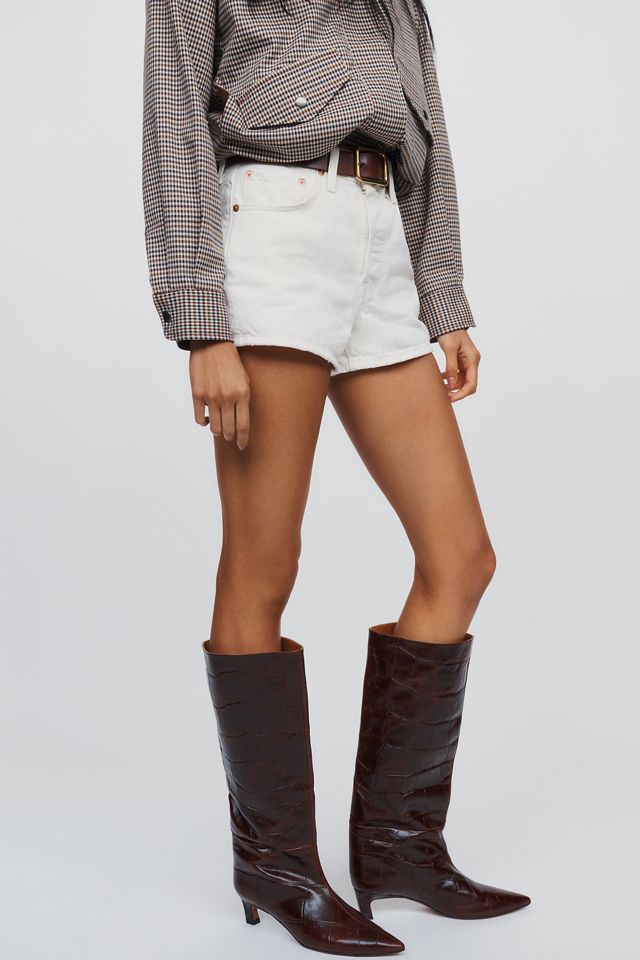By Anthropologie Maddox Wide-Leg Kitten-Heel Tall Boots #2