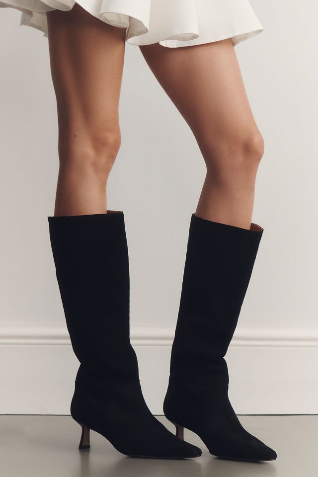 By Anthropologie Kitten-Heel Tall Boots